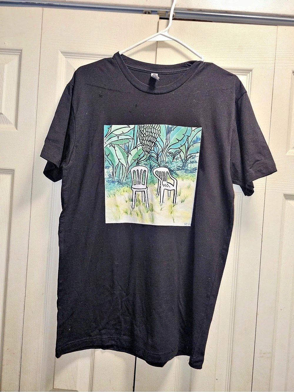 Next Level custom print (Bad Bunny) Graphic Short Sleeve Tee in Black